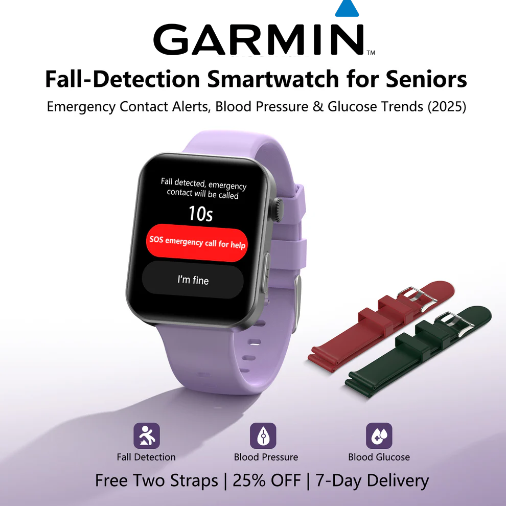 ⌚️ 2026-os frissített! Garmin AI egészség okosóra – vércukor- és vérnyomásmérés, hívás funkcióval, ajándék 2 szíj 🎁📞