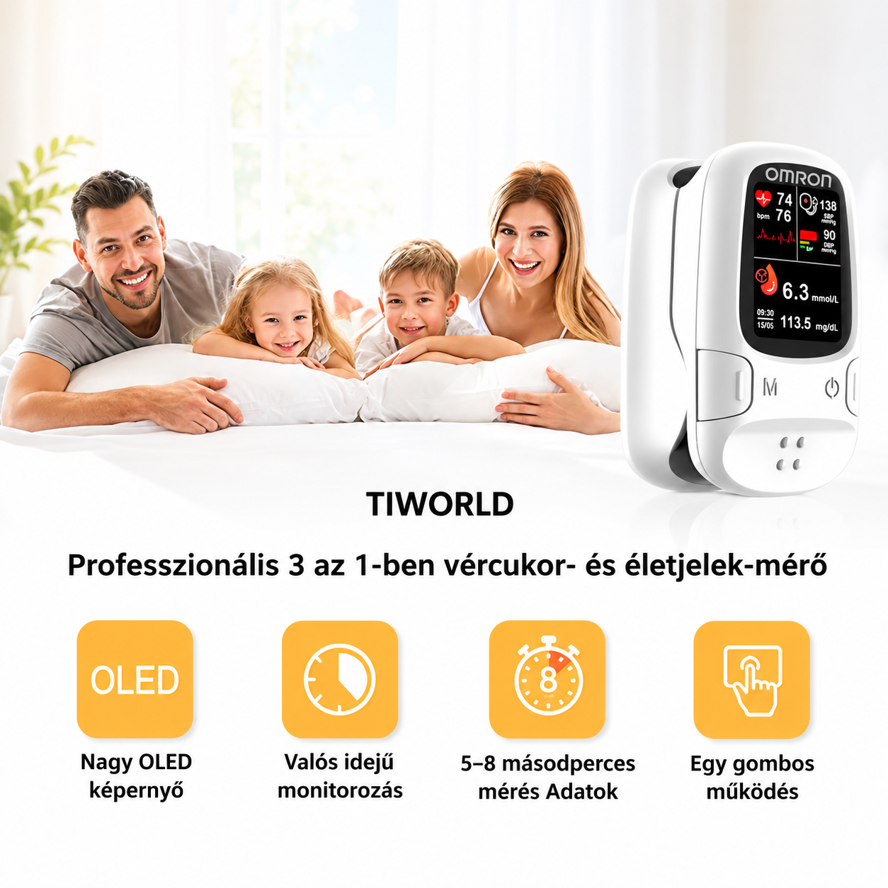 🔥 Black Friday akció !✅ Omron™ bemutatja az újonnan piacra dobott non-invazív okos vércukormérőt 🔥Készült az USA-ban🔥