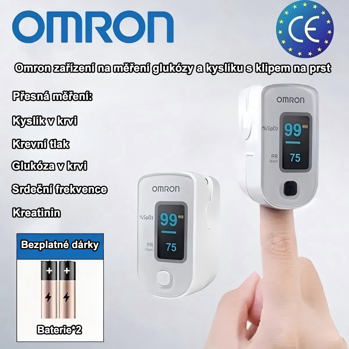 Omron neinvazivní přenosný glukometr