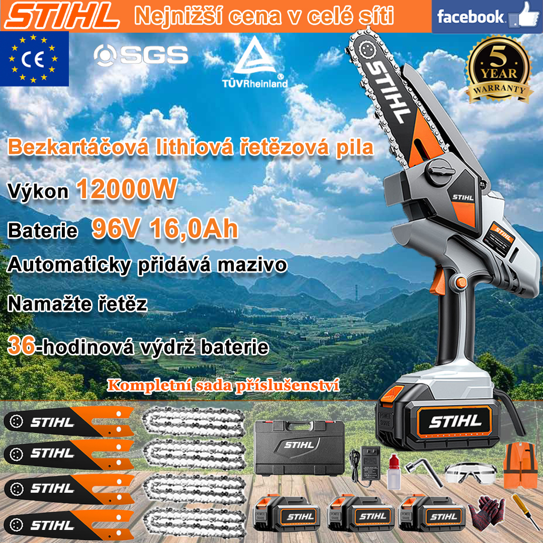 Přenosná řetězová pila STIHL 12000W s lithiovou baterií