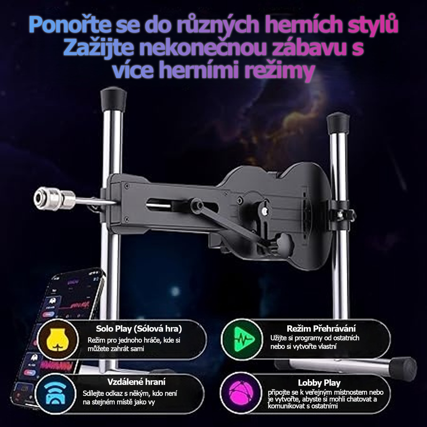 Sinloli Love Machine je realistická sexuální hračka s dálkovým ovládáním, silikonovým příslušenstvím a designem ve tvaru ukulele, která poskytuje realistické potěšení.