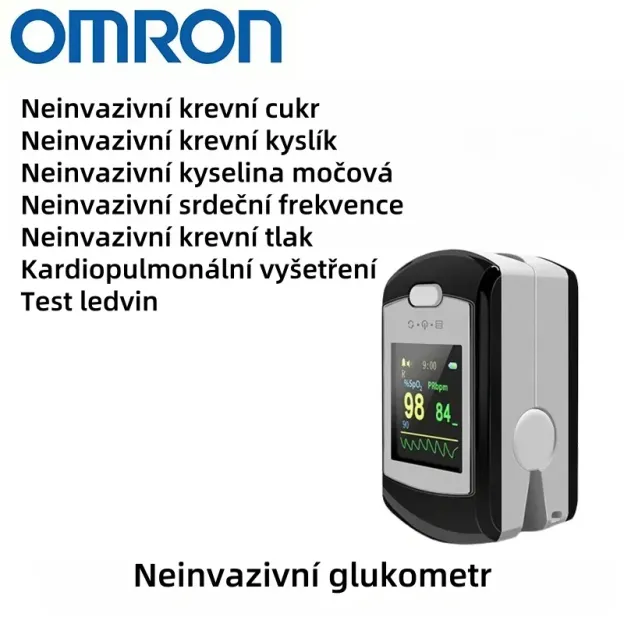 Neinvazivní glukometr Omron (měření za 5 sekund, přesnost 99 %)