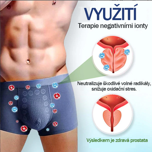 Magnetoterapie, pánské boxerky, spodní prádlo, zvětšení prostaty - zeštíhlující spodní prádlo, dlouhotrvající růst, zpomalení kalení mužů