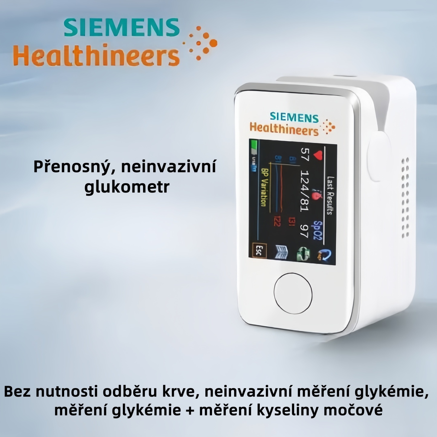 😍50% sleva na limitovanou edici👨‍⚕️Siemens 2024 verze 3.0 komplexní multifunkční glukometr pro monitorování stavu