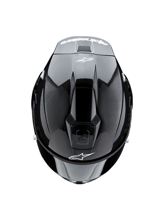 Přilba Alpinestars Supertech R10 Solid, karbonová skořepina, certifikace CE, pokročilé odvětrávání a padnutí