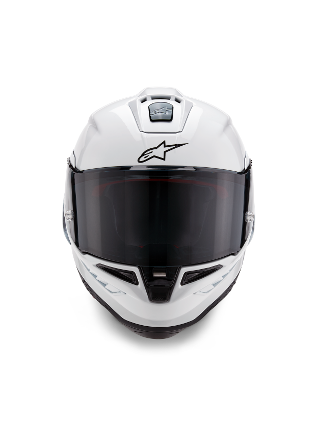 Přilba Alpinestars Supertech R10 Solid, karbonová skořepina, certifikace CE, pokročilé odvětrávání a padnutí