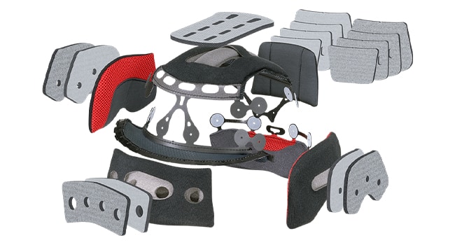 Helma SHOEI X-Fifteen s 3D Max-dry vnitřn&iacute;m syst&eacute;mem a přesn&yacute;m přizpůsoben&iacute;m