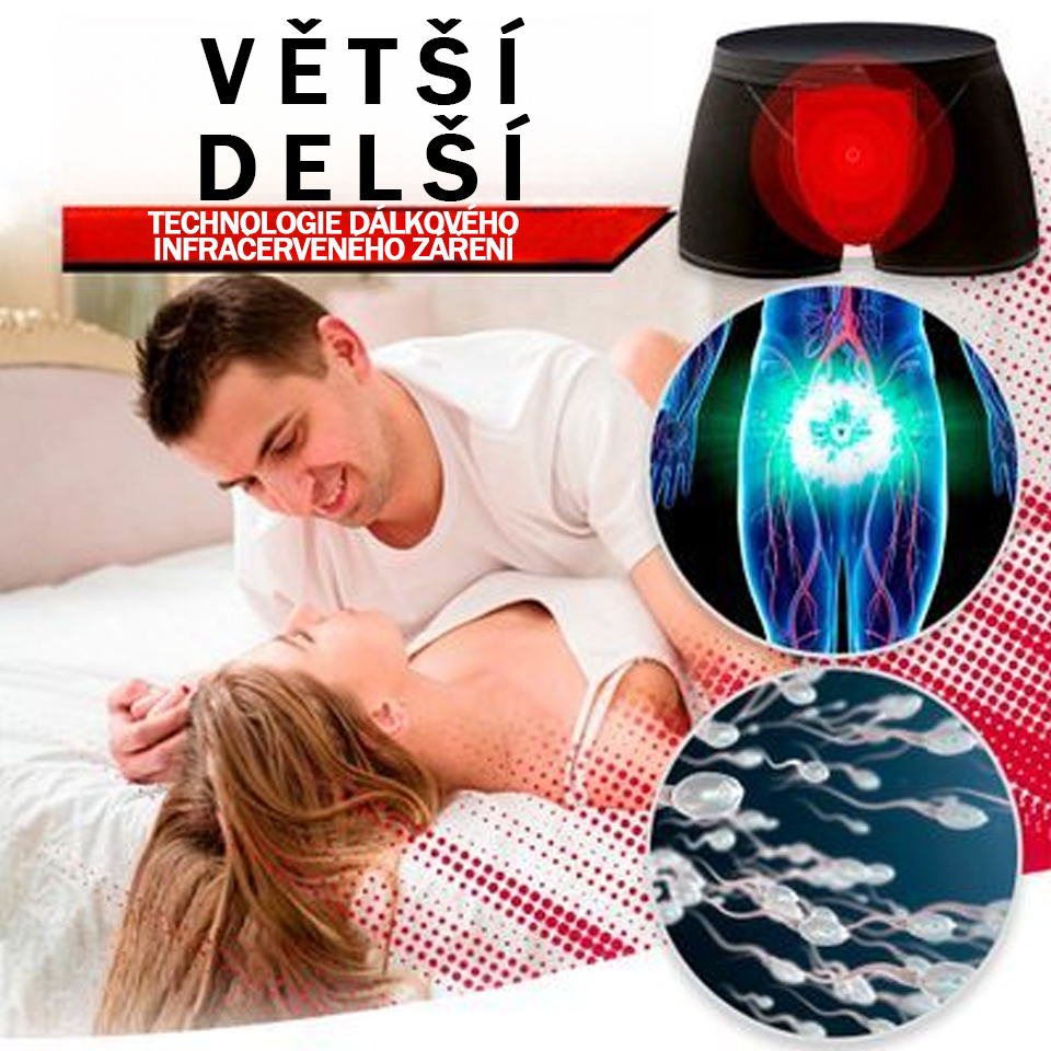 Pánské boxerky s magnetickou terapií, kalhotky na zvětšení prostaty, vyrobené v USA