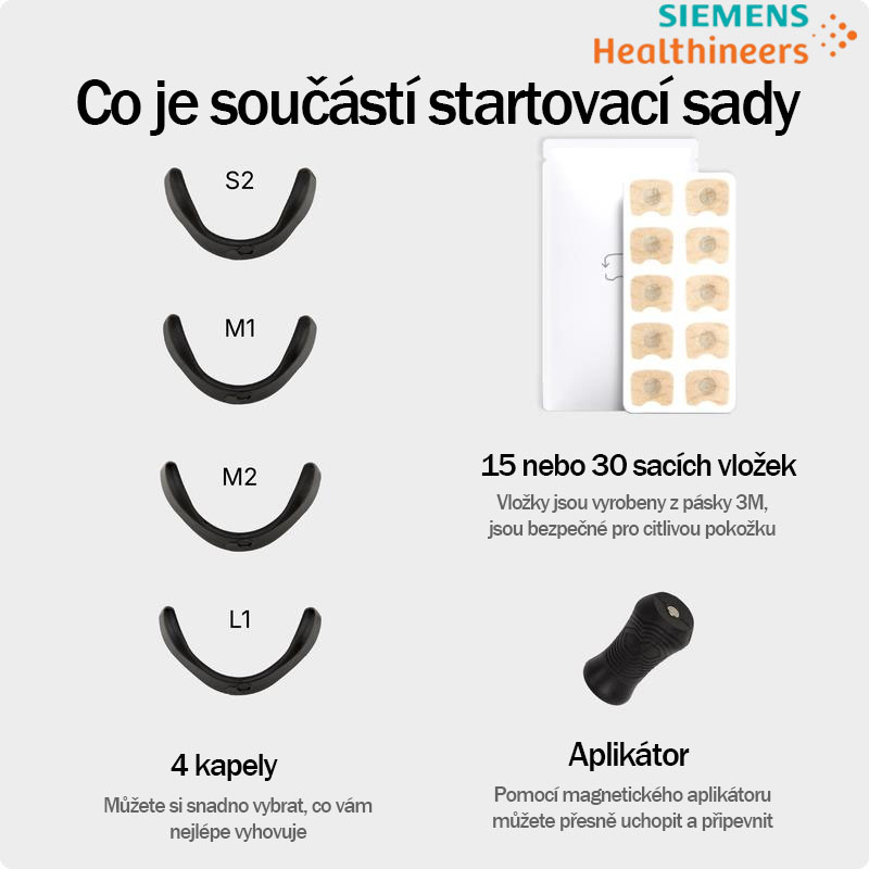Startovací sada magnetických nosních proužků Intake Breathing a 15denní zásoba Extra silný
