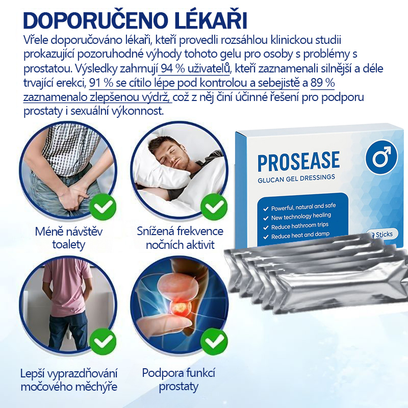 ProsEase - Gel | Zlepšený výkon a silnější erekce již po jedné aplikaci