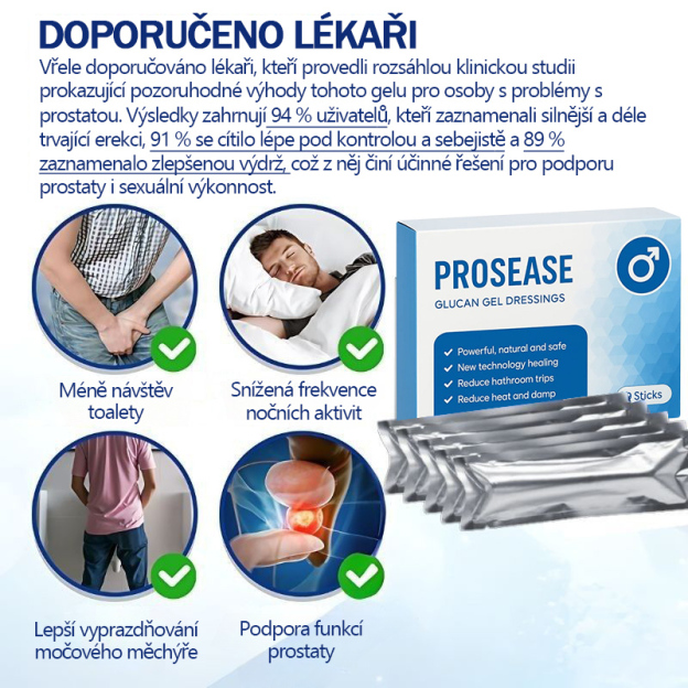 ProsEase - Gel | Zlepšený výkon a silnější erekce již po jedné aplikaci