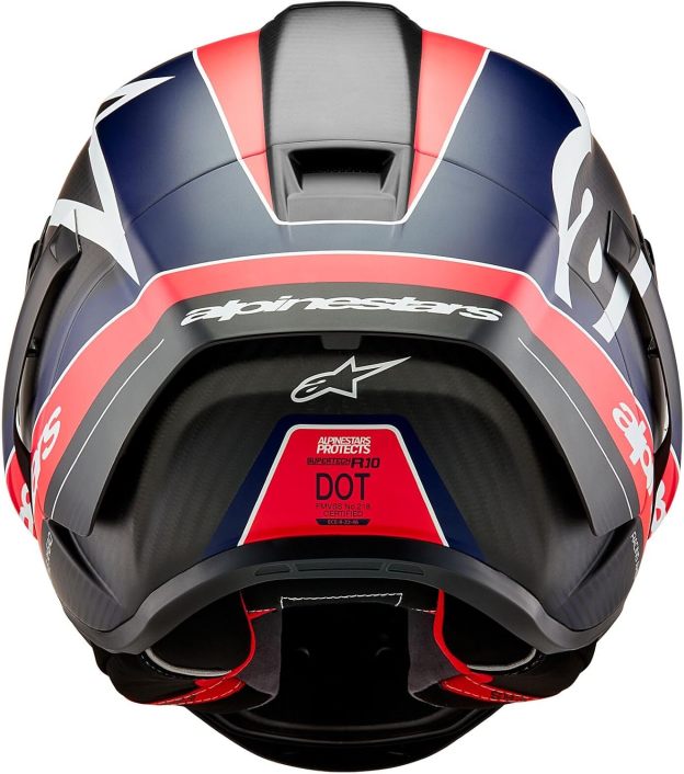 Přilba Alpinestars Supertech R10 Solid, karbonová skořepina, certifikace CE, pokročilé odvětrávání a padnutí