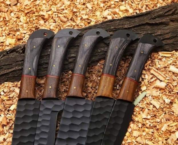Sada kuchařských nožů Black Damascus 5ks