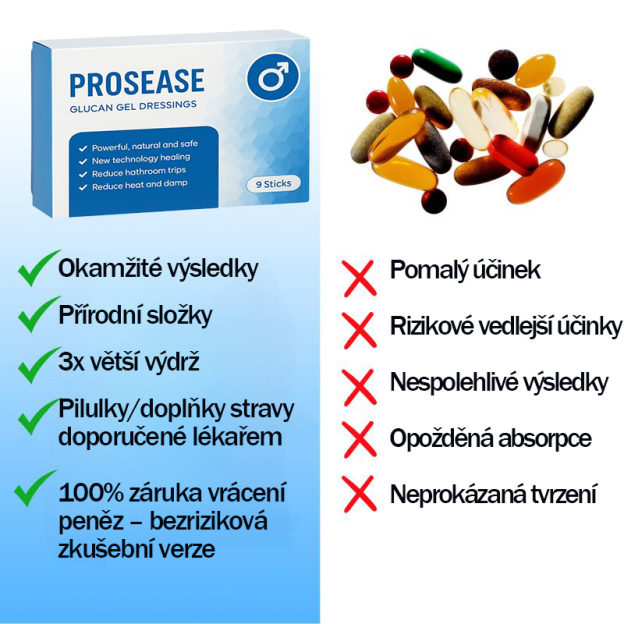 ProsEase - Gel | Zlepšený výkon a silnější erekce již po jedné aplikaci