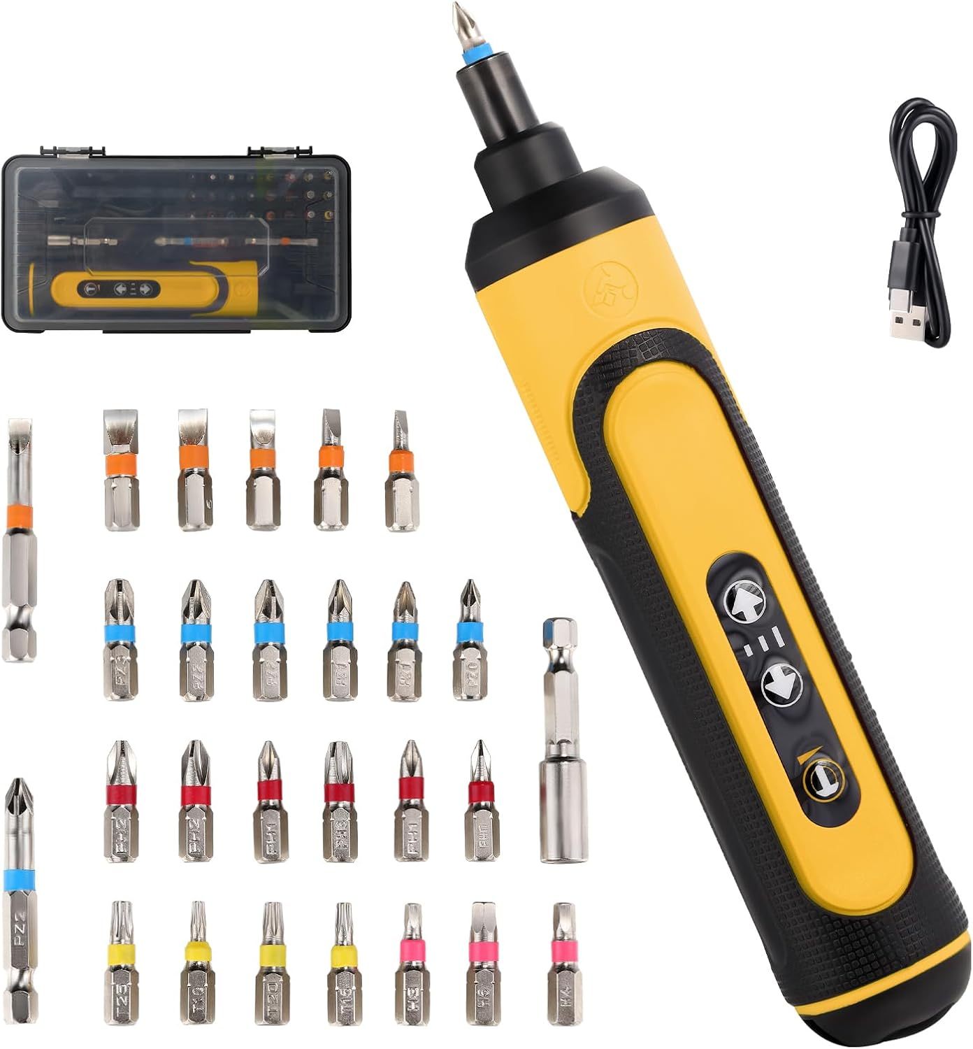 🔧 Dobíjecí elektrický šroubovák 4V s příslušenstvím v kufříku