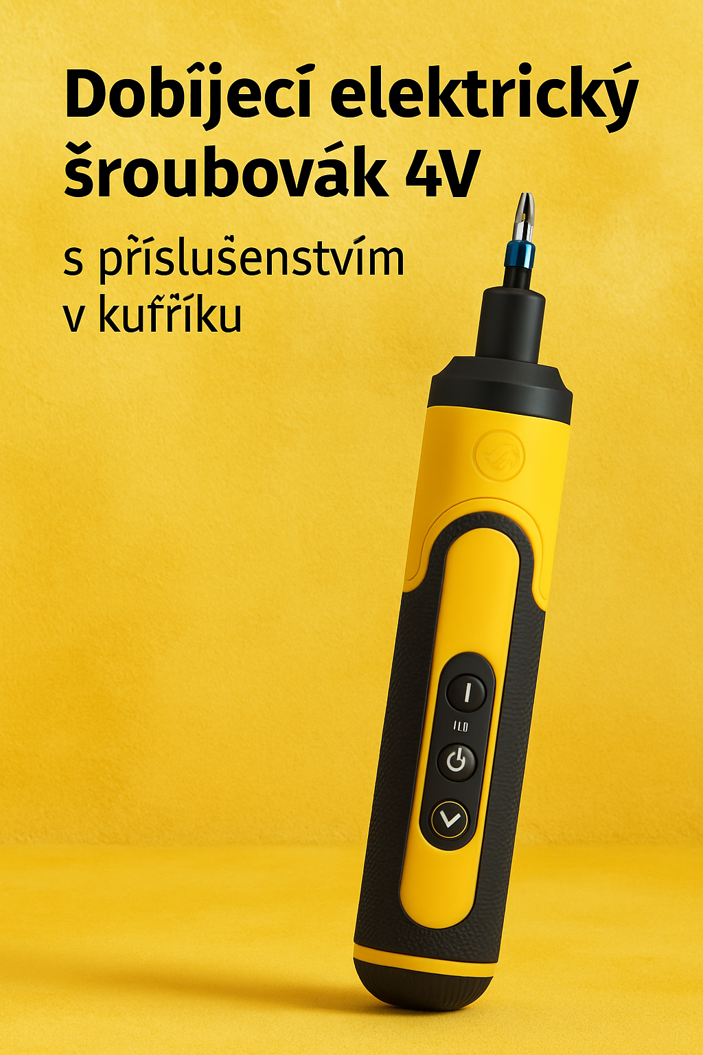 🔧 Dobíjecí elektrický šroubovák 4V s příslušenstvím v kufříku