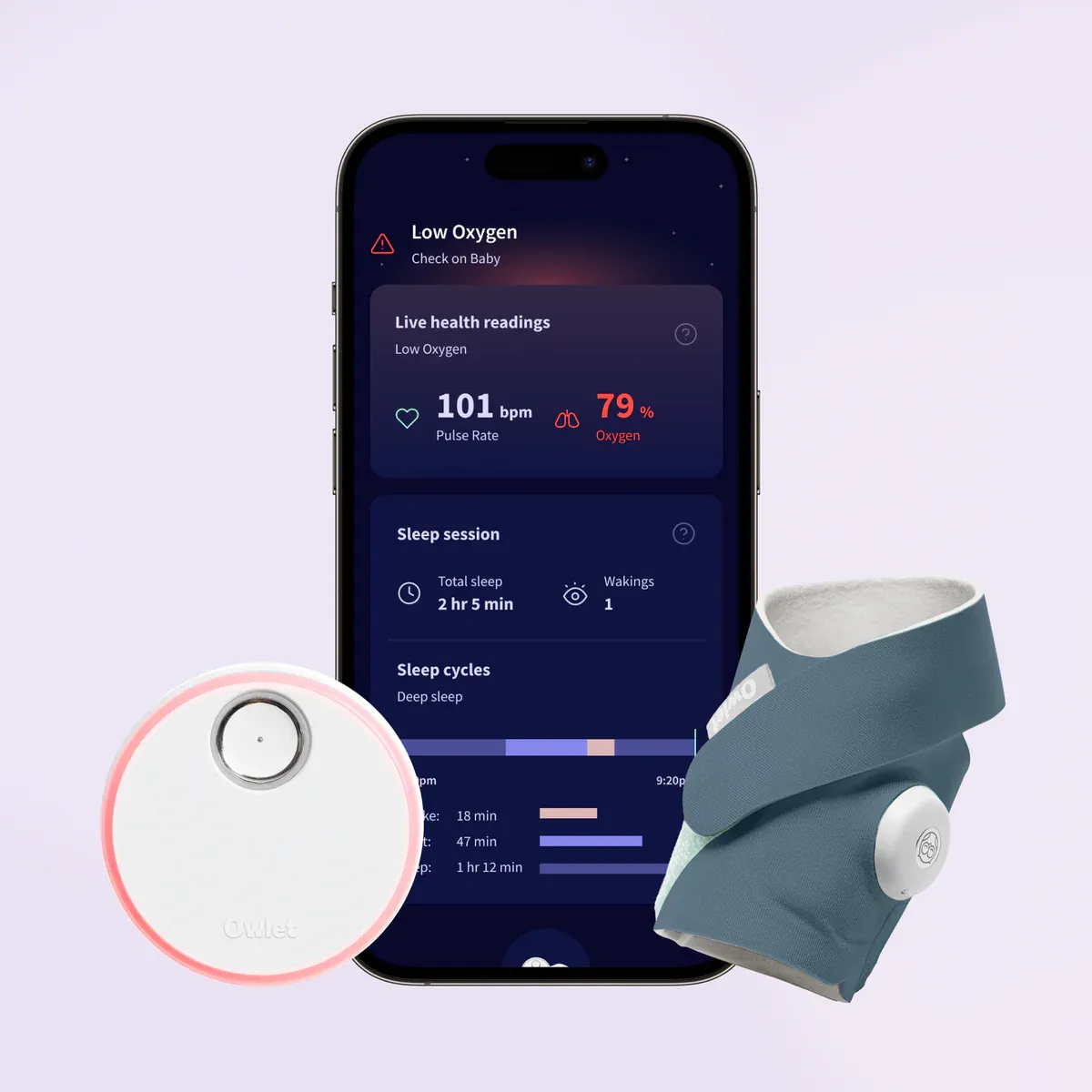 👨‍⚕️Dream Sock® - chytrá dětská chůvička schválená FDA, která sleduje aktuální tepovou frekvenci a hladinu kyslíku.