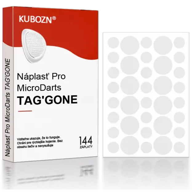 Náplasti na odstránenie kožných výrastkov KUBOZN® Pro MicroDarts TAG'Gone