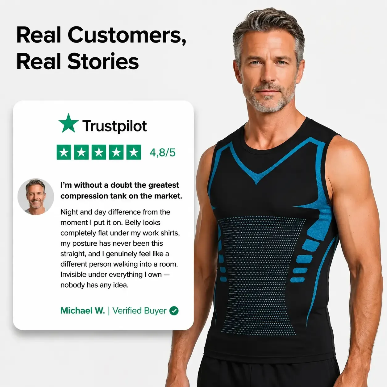 🔥 50% OFF Today — Men's Shaping Vest | Feel The Power Of Confidence, Shape & Control