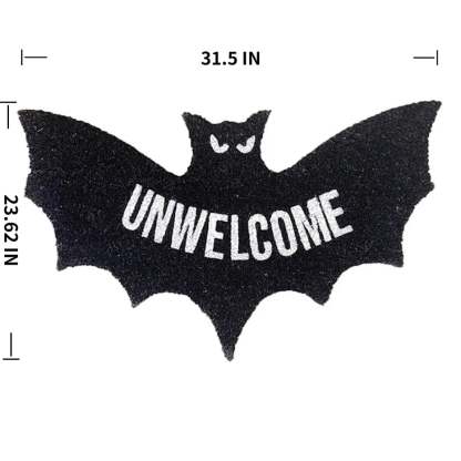 🔥Early Halloween Sale 49% OFF🦇 "Unwelcome" Bat Shaped Coir Mat