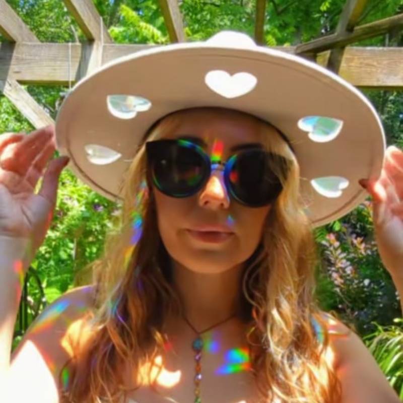 🌞Summer Hot Sale 49% OFF🤠Suncatcher Cowgirl Straw Prism Hat✨Make Rainbows Anytime, Anywhere!