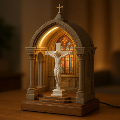 Virgin Mary LED Devotional Table Lamp