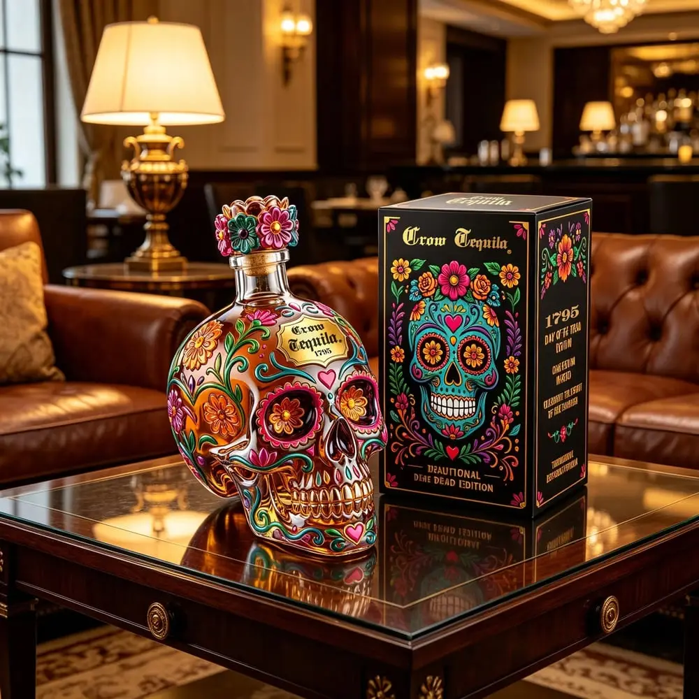 💀 Day of the Dead Skull Decanter Set™ – FREE Matching Goblet While Supplies Last💋