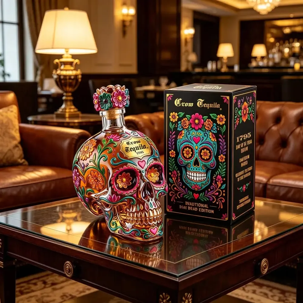 💀 Day of the Dead Skull Decanter Set™ – FREE Matching Goblet While Supplies Last💋