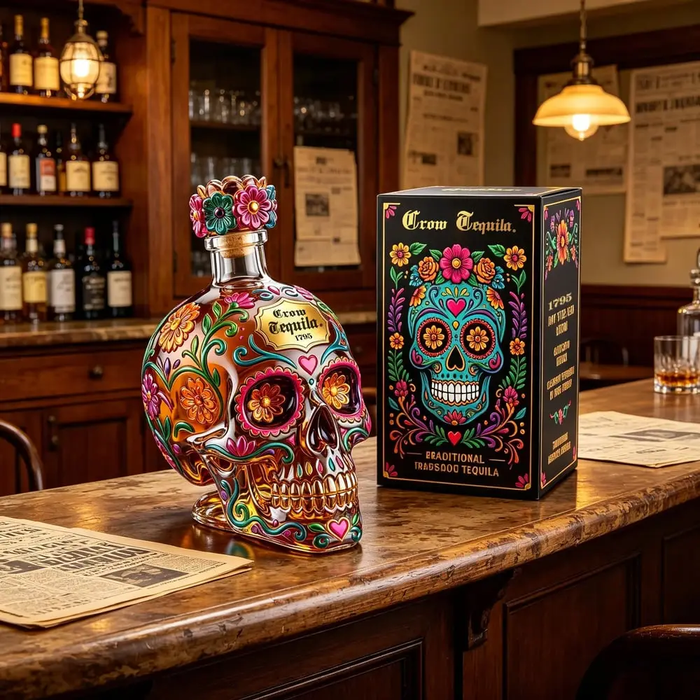 💀 Day of the Dead Skull Decanter Set™ – FREE Matching Goblet While Supplies Last💋
