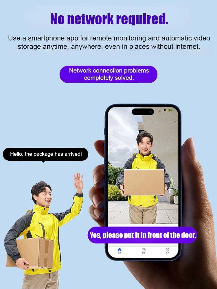 【Hidden camera HD night vision】No WI-FI or electricity required💯Tiny and installs in 1 second ⚠️Remote real-time viewing