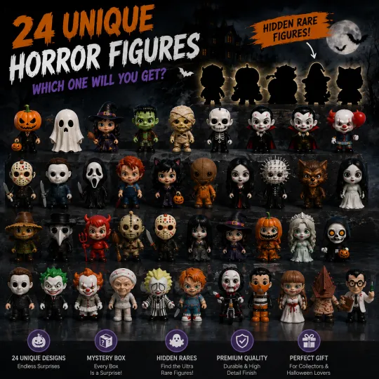 Halloween Advent Calendar 2026 – 24 Horror Mini Collectible Figures