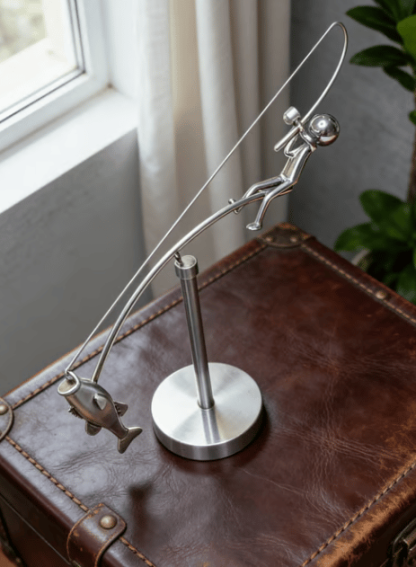 🎣The Fisherman Balancing Sculpture