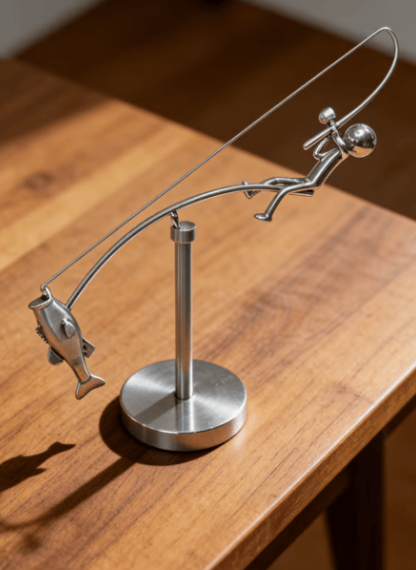 🎣The Fisherman Balancing Sculpture
