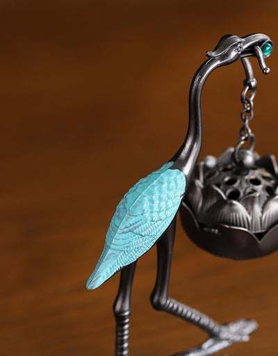 Lotus Crane Ornaments & Aromatherapy Diffuser