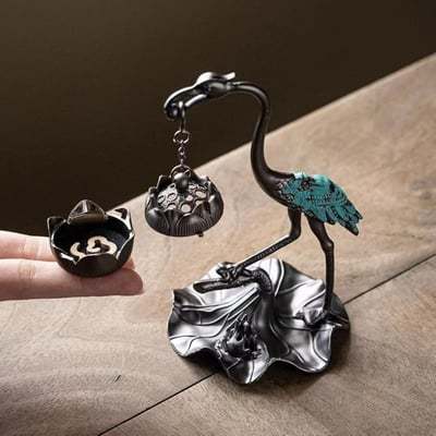 Lotus Crane Ornaments & Aromatherapy Diffuser