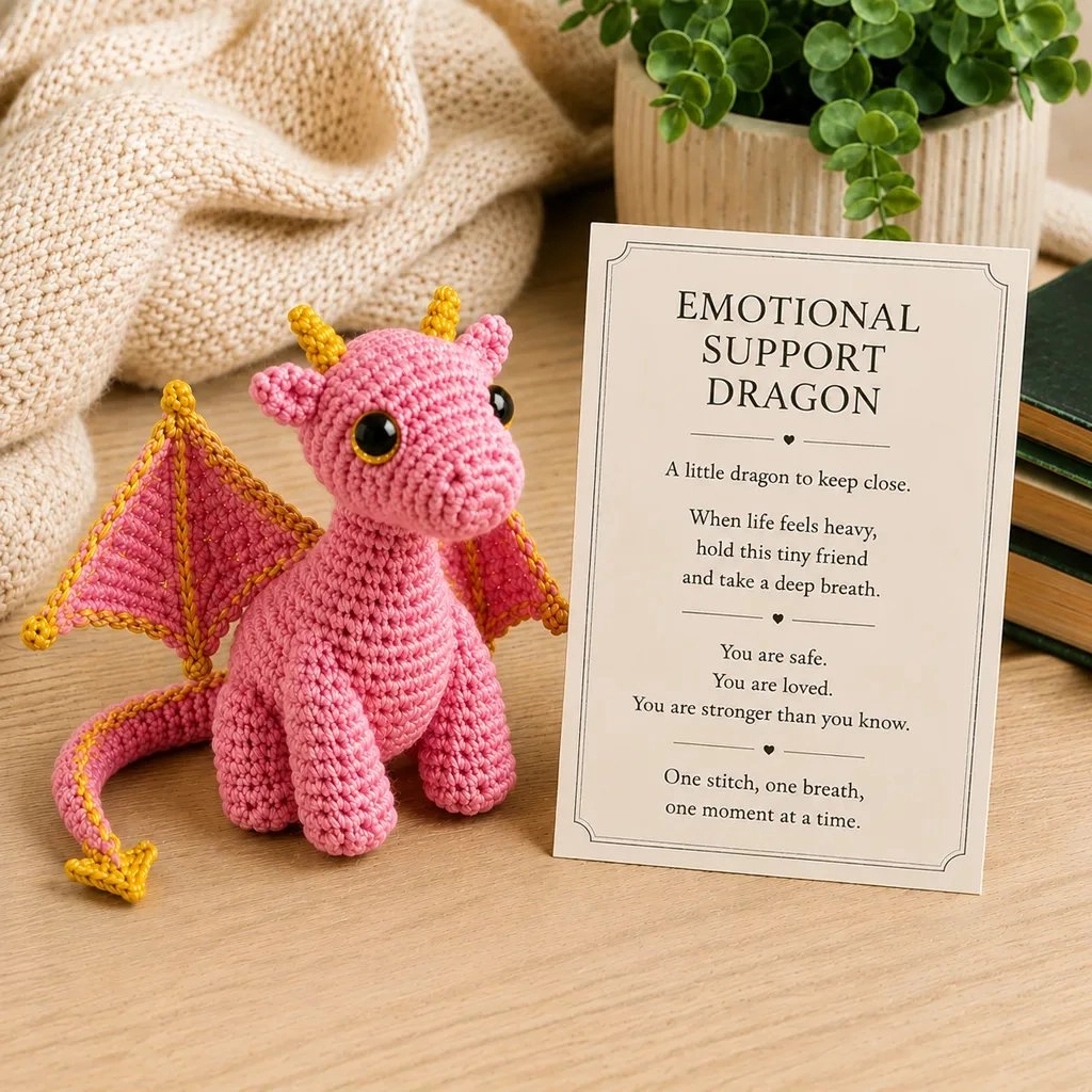 🐲💕Emotional Support Dragon Pocket Buddy