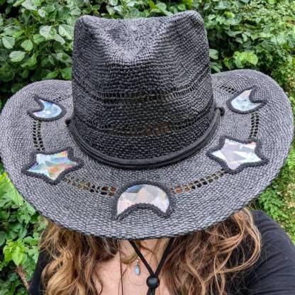 🌞Summer Hot Sale 49% OFF🤠Suncatcher Cowgirl Straw Prism Hat✨Make Rainbows Anytime, Anywhere!