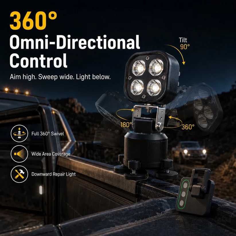 🏕️ Omni-Directional Magnetic LED Pod Light