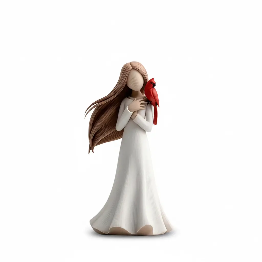 Cardinal Remembrance Love and Serenity Figurine