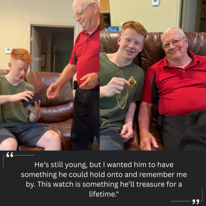 To Grandson / From Grandpa - Luxury Vintage Pocket Watch Gift