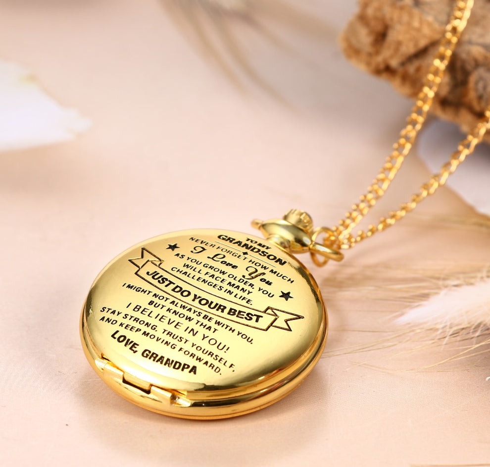 To Grandson / From Grandpa - Luxury Vintage Pocket Watch Gift