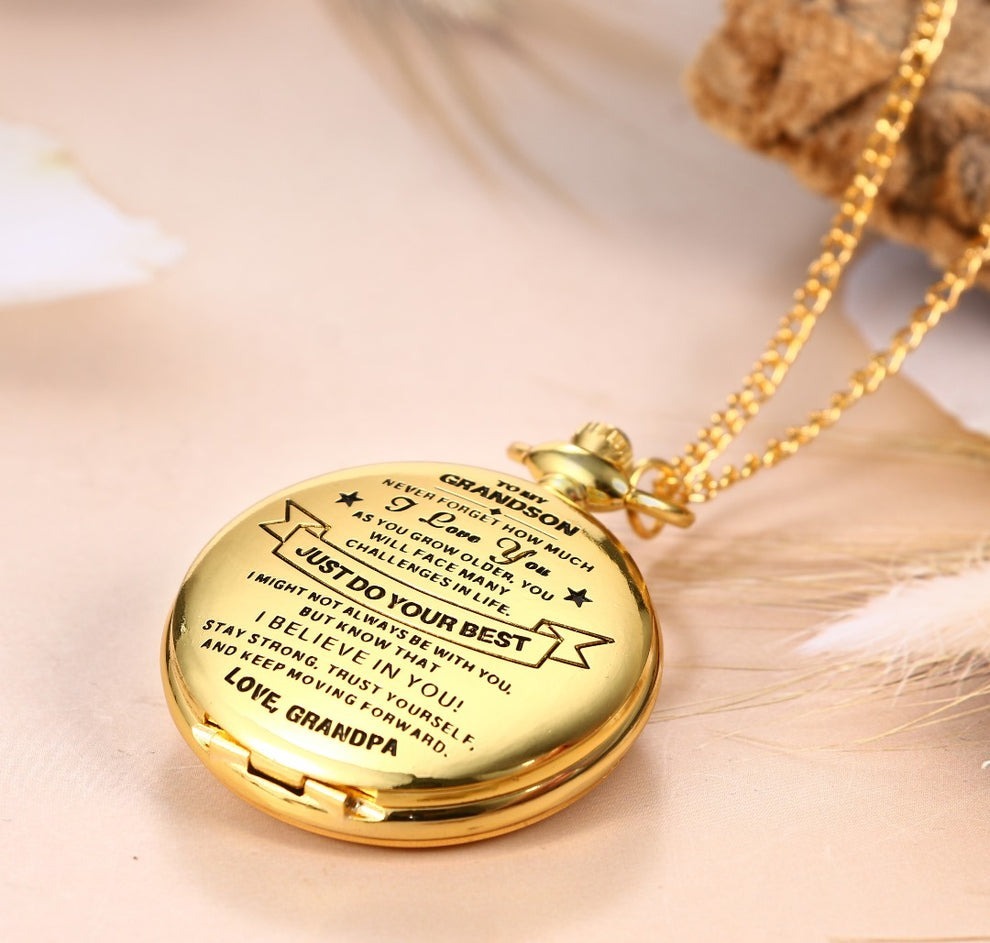 To Grandson / From Grandpa - Luxury Vintage Pocket Watch Gift