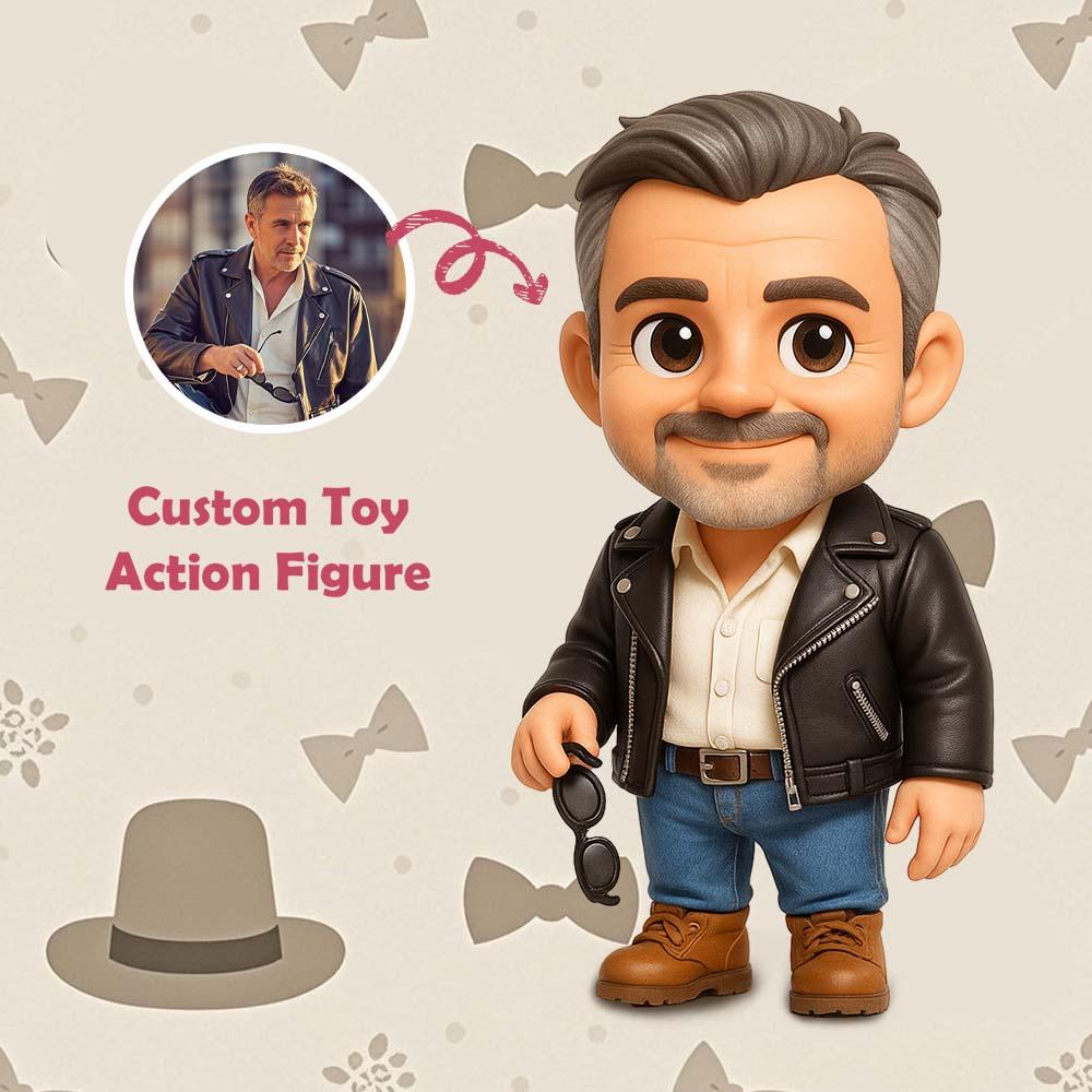 Custom Dad 3D Action Figure from Photo Personalized Toy Figure Custom Action Figure Gifts For Dad