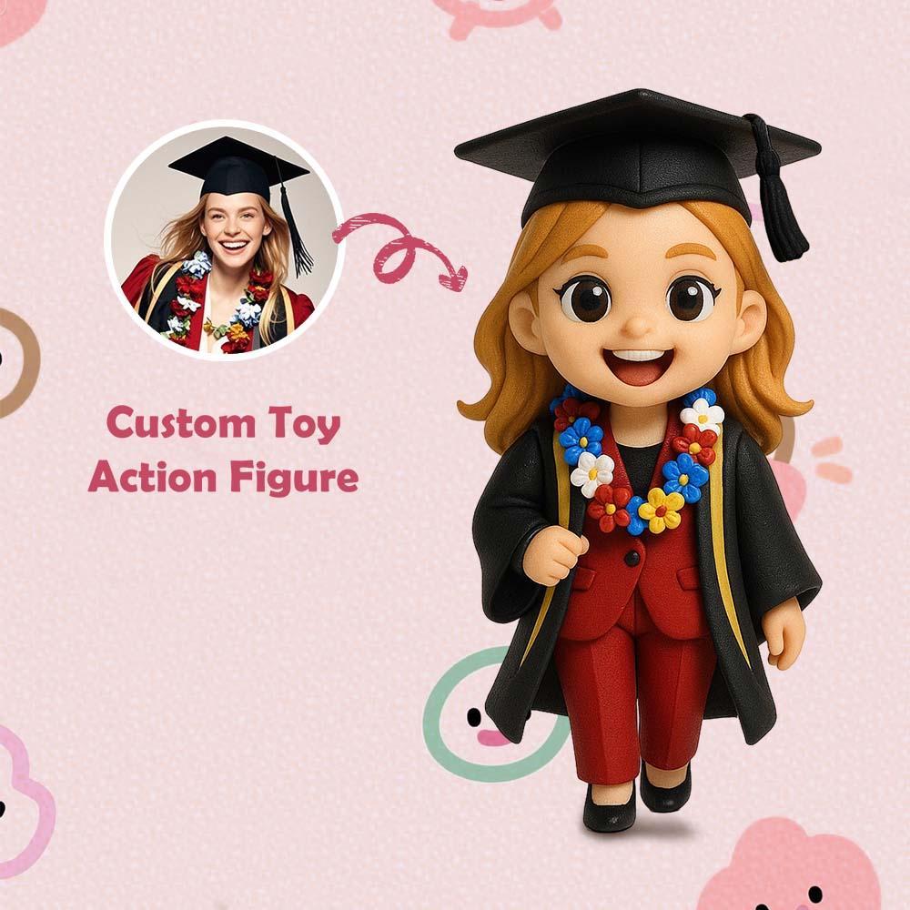 Custom 3D Action Figure From Your Photo Personalized Toy Figure to Him Custom Action Figure Graduation Gifts