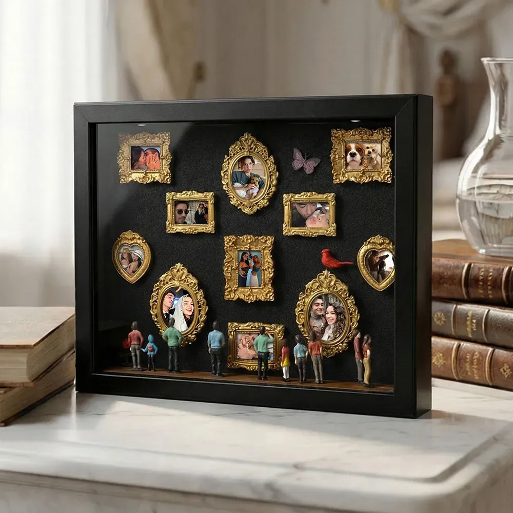 Museum of Us Mini Museum Shadow Box | Baroque Vintage Photo Decor
