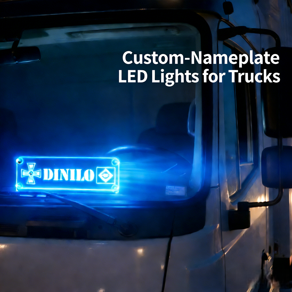 Placa Led Personalizada Para El Coche - Luz Interior Rgb Personalizada Con Control Remoto Regalo del Día del Padre para papá