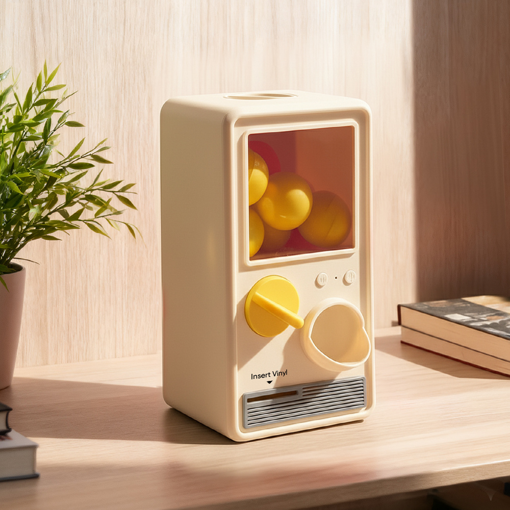 (Pre-Sale, Ships on 25/10) Personalized Music and Photo Music Gachapon Machine Custom Song Mini Record Box Retro Gifts for Her