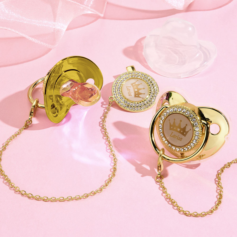 Chupete Artesanal con Nombre – Regalo Personalizado para Bebé