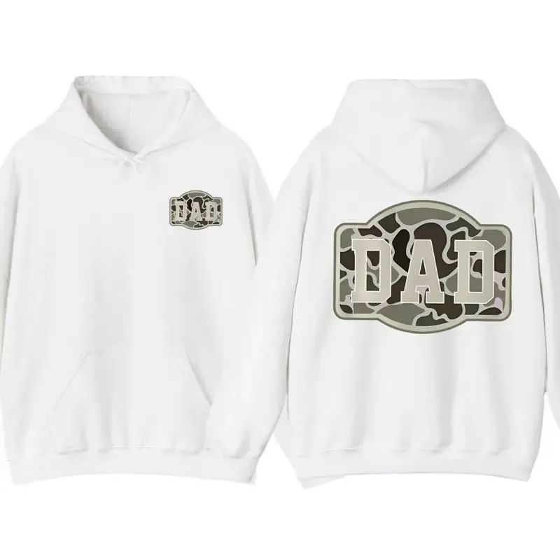 Sudadera Con Capucha De Camuflaje De Dos Caras Para Papá, Divertida Sudadera Con Estampado De Camuflaje, Regalo Informal Para Papá. - CustWitES