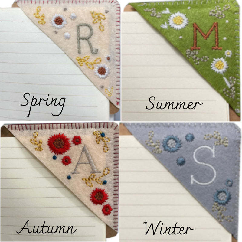 Personalized Bookmark with Initial Custom Embroidered Bookmark Gift for Book Lovers - CustWitUK